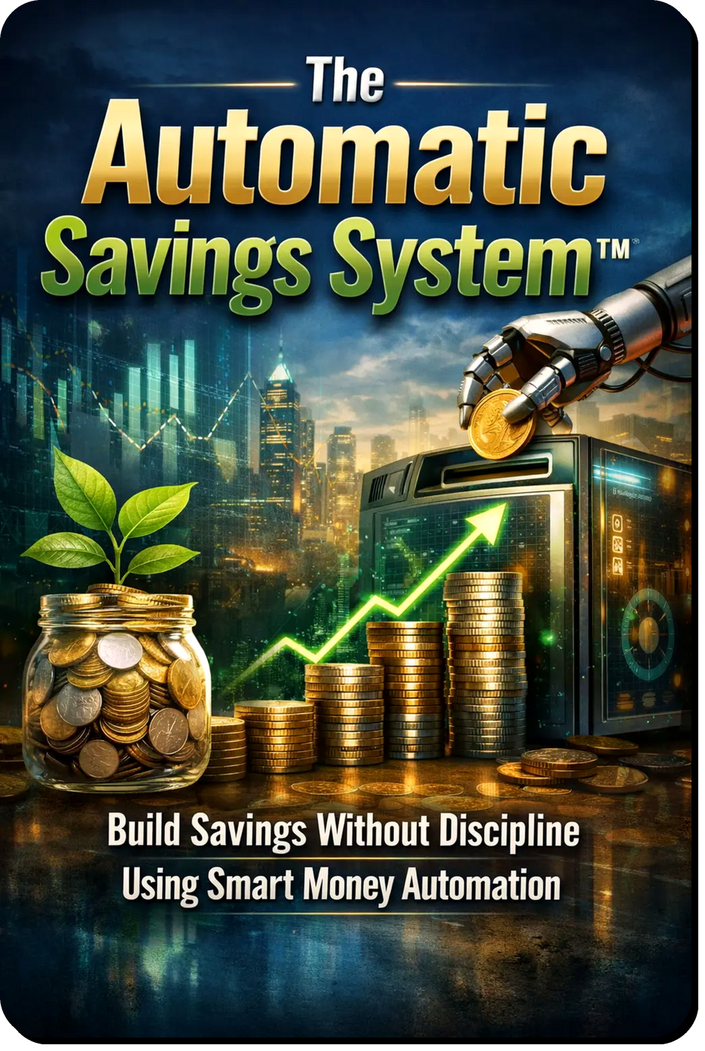 The Automatic Savings System guide showing a simple step-by-step system to save money automatically without budgeting stress, discipline or complicated apps