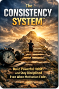 The Consistency System guide showing a practical system to build powerful habits, stay disciplined and maintain consistency even when motivation fades