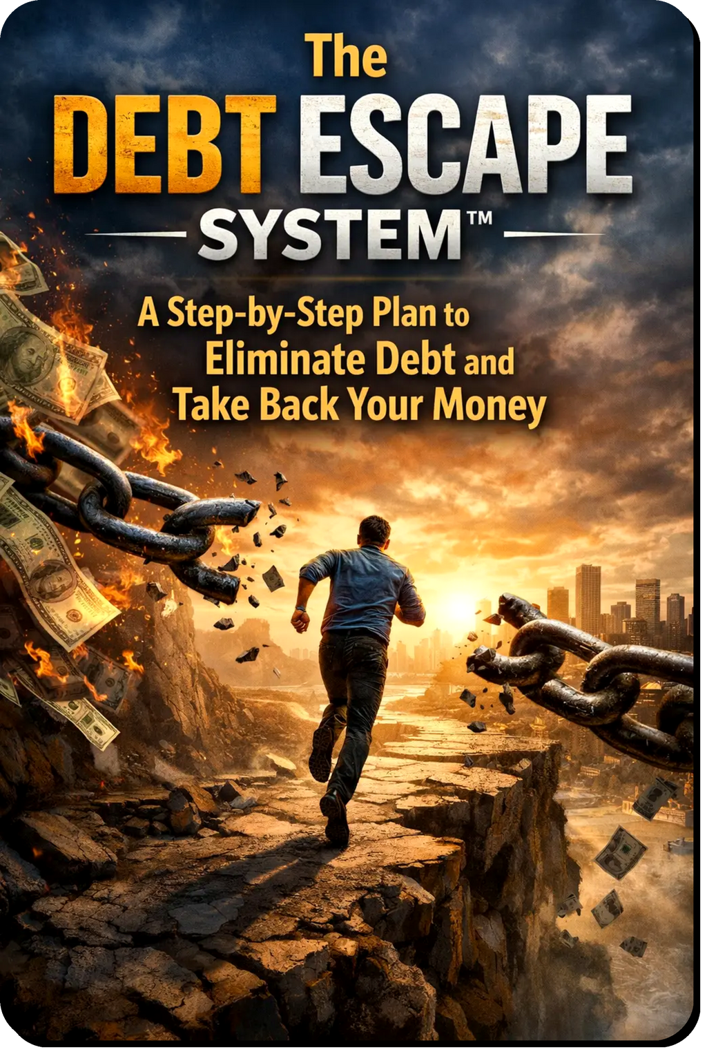 The Debt Escape System guide showing a simple step-by-step system to organize debt balances, reduce financial stress and eliminate debt to take back control of your money
