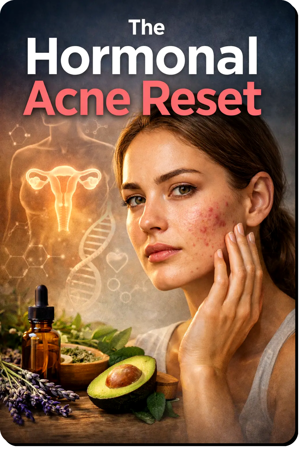 Hormonal Acne Reset guide showing natural strategies to balance hormones and reduce hormonal acne for clearer skin