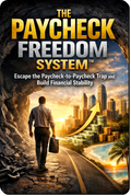 The Paycheck Freedom System guide showing a simple system to escape the paycheck-to-paycheck cycle, organize money, cut expenses and build financial stability