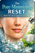 Pore-Minimizing Reset skincare guide designed to reduce the appearance of large pores and improve skin texture in 21 days