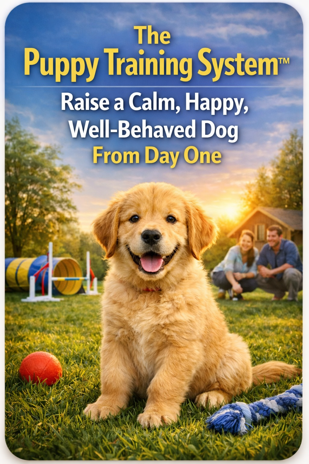 Puppy Training System guide teaching potty training, crate training, socialization, and obedience for new puppy owners