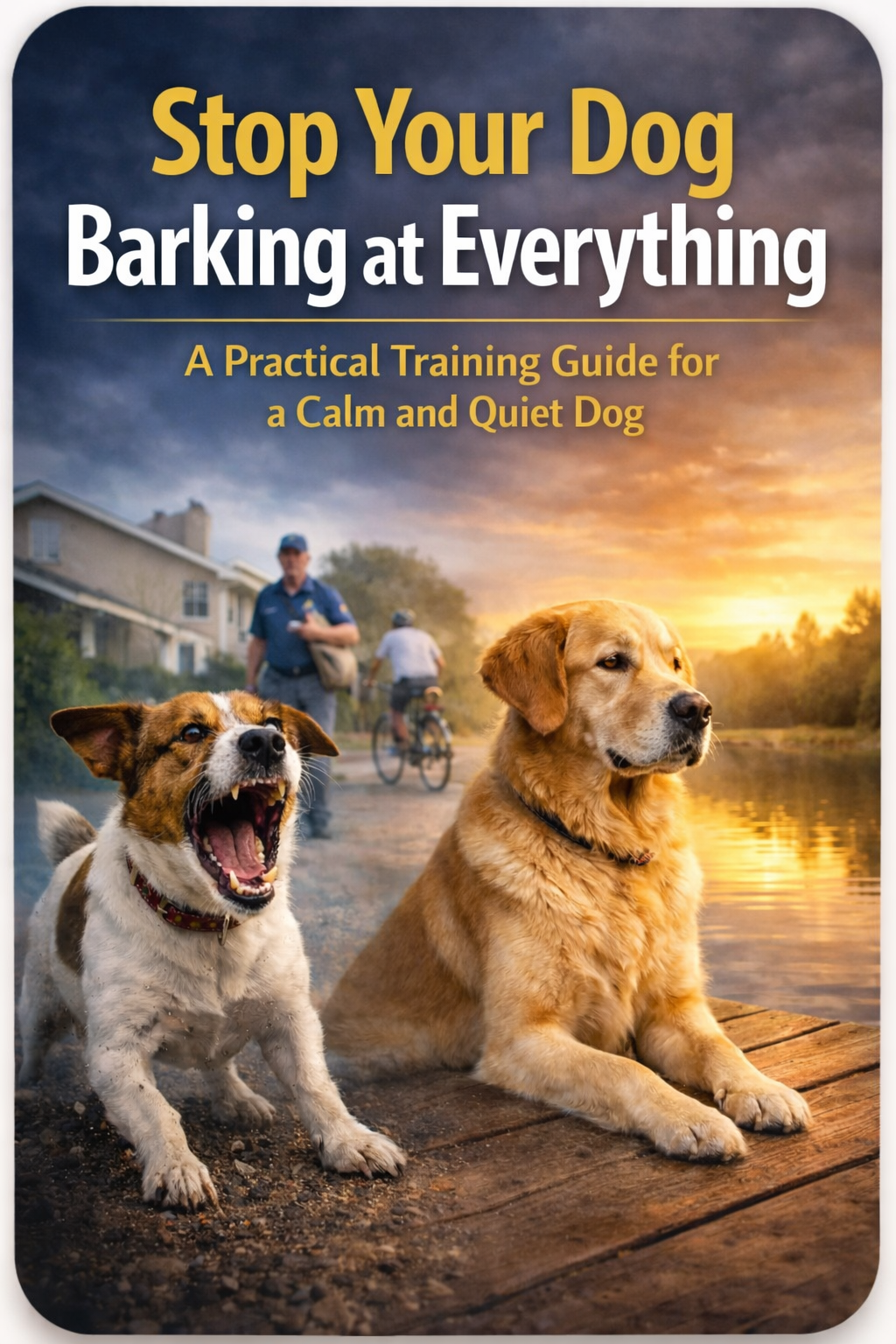 Stop Dog Barking System digital guide teaching dog owners how to reduce excessive barking using practical training techniques