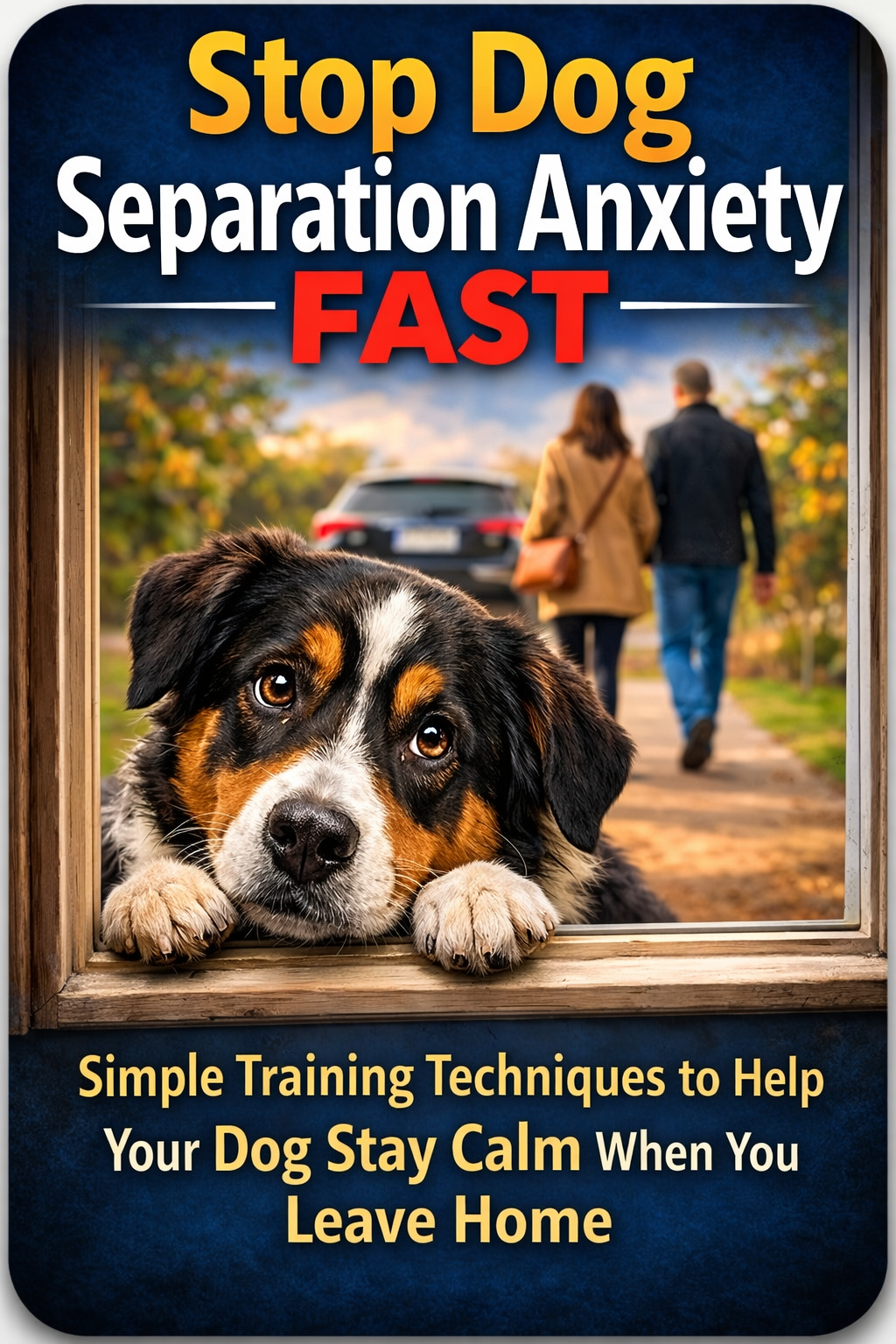 Stop Dog Separation Anxiety System digital guide teaching dog owners how to reduce anxiety and train dogs to stay calm when home alone