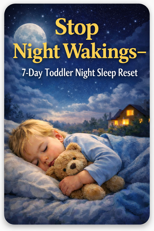 Stop Night Wakings 7-Day Toddler Night Sleep Reset guide cover included in the Complete Toddler Reset System bundle